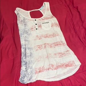 American flag tank top